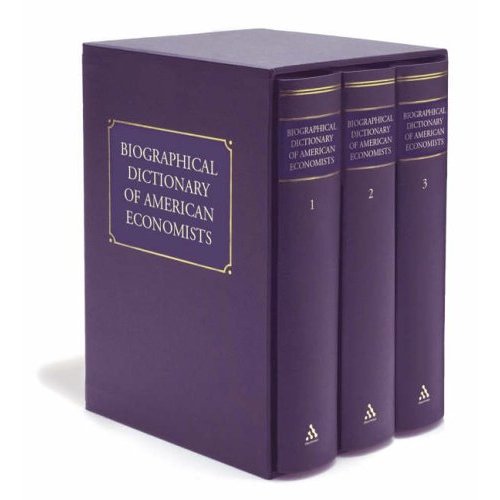 Biographical Dictionary of American Economists. Thoemmes Continuum. 2006. Ross. Emmett