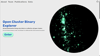 Open Cluster Binary Explorer snapshot